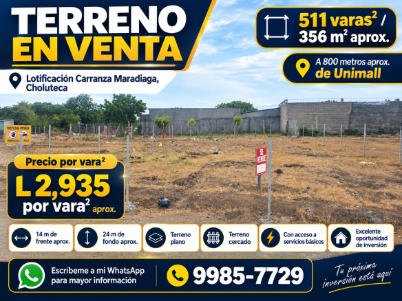 Terreno en la Ciudad de Choluteca